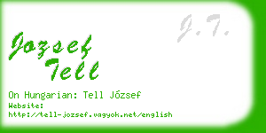 jozsef tell business card